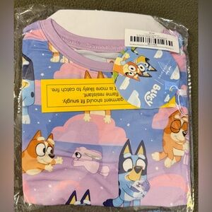 Little Sleepies Bluey Kids Pajama Set with Cartoon Print